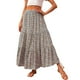 thumbnail image 2 of Faldas de cintura elástica con volantes fruncidos informales con estampado de moda para mujer Wmkox8yi  FGJ2095, 2 of 9