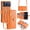 Orange, variant on Dteck Magnetic Wallet Bag Case for iPhone 17 Pro Max,Shockproof Leather Zipper Wallet Case Kickstand Cover with Shoulder Strap/Wrist Strap for iPhone 17 Pro Max,Orange