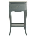 thumbnail image 3 of SAFAVIEH Thelma Solid Rustic End Table with Storage Drawer, Steel Teal, 3 of 5