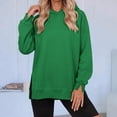 thumbnail image 5 of Trwkzve Long sleeve Hoodie Womens With Hood Sweatshirts Green L, 5 of 7