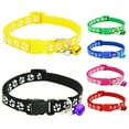 thumbnail image 2 of Pet Dog Collar with Bell Adjustable 7.48"-12.60" Reflective Nylon Dog Collar Durable Heavy Duty for All Breed All Weather, 2 of 4