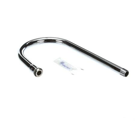 T&S Brass 5-120X Rigid Gooseneck 5-1/2 Inch Spread, 10-1/4 Inch Height Faucet