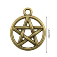 thumbnail image 2 of 20 piezas pequeño colgante encantador pentagrama colgantes hechos a mano accesorios multifuncionales accesorio de joyería para el hogar Ropa, zapatos y accesorios Miscelánea Oro antiguo 1 Minnieouse AP017381-03, 2 of 6