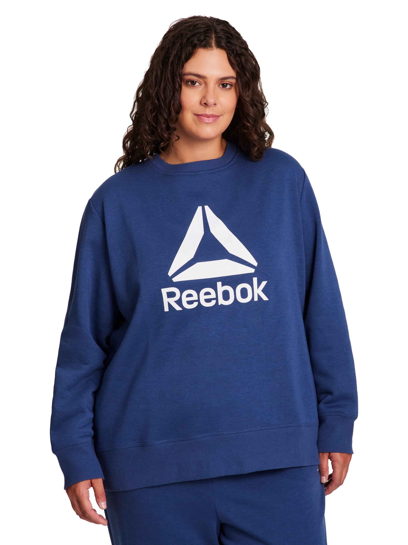 Reebok Women's and Women's Plus Sport Core Crewneck and Straight Leg Pant 2-Piece Set, Sizes XS-4X