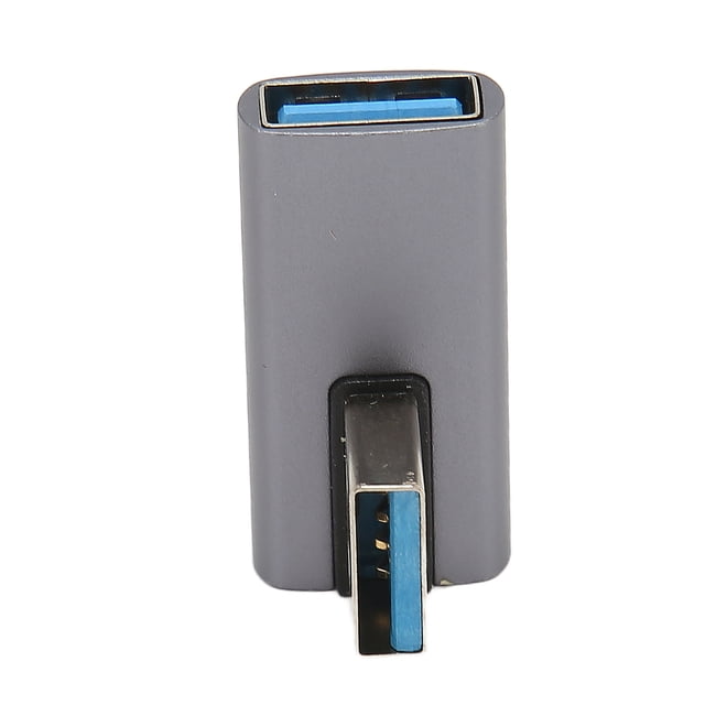 90 Grados USB 3.1 Adaptador, Tapón y Juego USB Macho A Femenino L Forma 15W 5V 3A 10GBPS Alcibator de Aleacio de Aluminio para PC PC PC