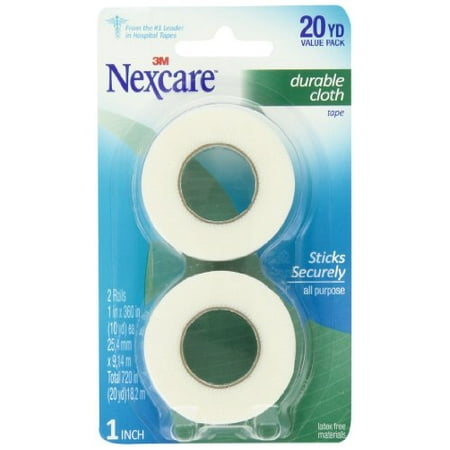 nexcare durable cloth tape inch yards durapore each pack walmart