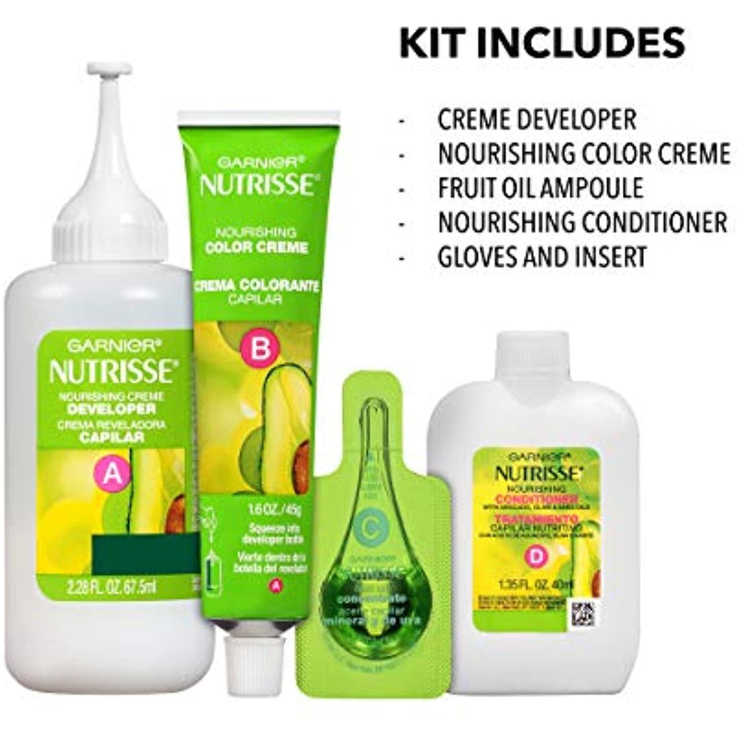 Garnier Nutrisse Nourishing Color Creme 63 Light Golden Brown, 1 ct, 3 Pack