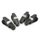 thumbnail image 1 of Clip Hanger Montura De Anteojos, Anticaída Conveniente Clip De Doble Extremo Soportes De Anteojos Para Parasol De Automóvil Con Clip De Tarjeta De Boleto Para Interior Automotriz ANGGREK Titanio, 1 of 8