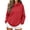 03# Red, variant on Qwertyu Hoodies for Women 2026 Fleece Hooded Sweatshirts Oversized Pullover Long Sleeve Fall Fashion Tops with Pocket Dark Purple S