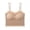 Beige, variant on Womens Smocked Tank Tops Summer Trendy Scalloped Crew Neck Cropped Camisole Comfort Stretchy Slim Fit Blouses Daily Layering Going Out Tops