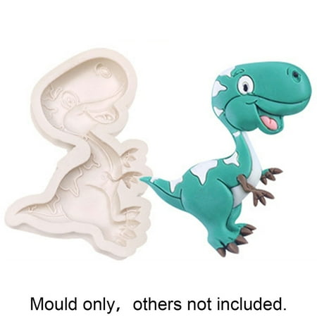 

UDIYO Cake Mold Cake Mold Non-stick Easy Demould Silicone Cartoon Dinosaur DIY Fondant Chocolate Mould for Baking