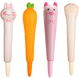 BUNMO Squishy Pens 3pk | 6 Refills | Cute & Fun