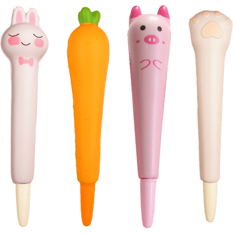 BUNMO Squishy Pens 3pk | 6 Refills | Cute & Fun Pens for Kids | Hours of  Creative Fun | Kids Stationary & Pens for Girls | Tween Girls Gifts | Kids
