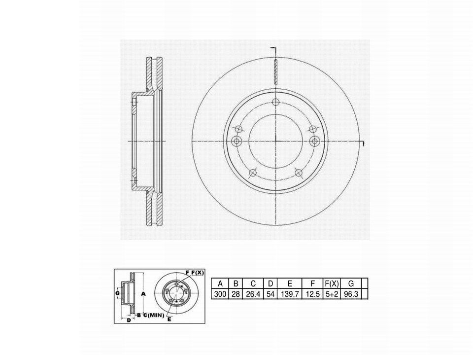 Winstop Brake Rotor, Front WS247524, Kia Sorento 2009-2007