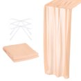 thumbnail image 1 of 10 Pies Chifón Mesa Camino, 28 x 120 Pulgadas Rústico Gasa Mantel Transparente Boda Mesa Camino para Boda Nupcial Fiesta Mesa Decoraciones, Claro Melocotón, 1 of 6