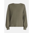 thumbnail image 6 of Scenario Women's Oversized Tee with Long Sleeves, Sizes XS-XXXL, 6 of 6