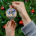 thumbnail image 4 of Shih Tzu Proud Dad Happy Father's Day Ceramic Round Ornament Lion Dog Lover Gifts Home Tree Decor - 02008, 4 of 5