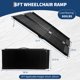 thumbnail image 2 of QinaQin Rampa plegable portátil de aluminio para silla de ruedas, superficie antiderrapante y capacidad de 800 lb, ideal para escalones, puertas, umbrales y banquetas, 2 of 7