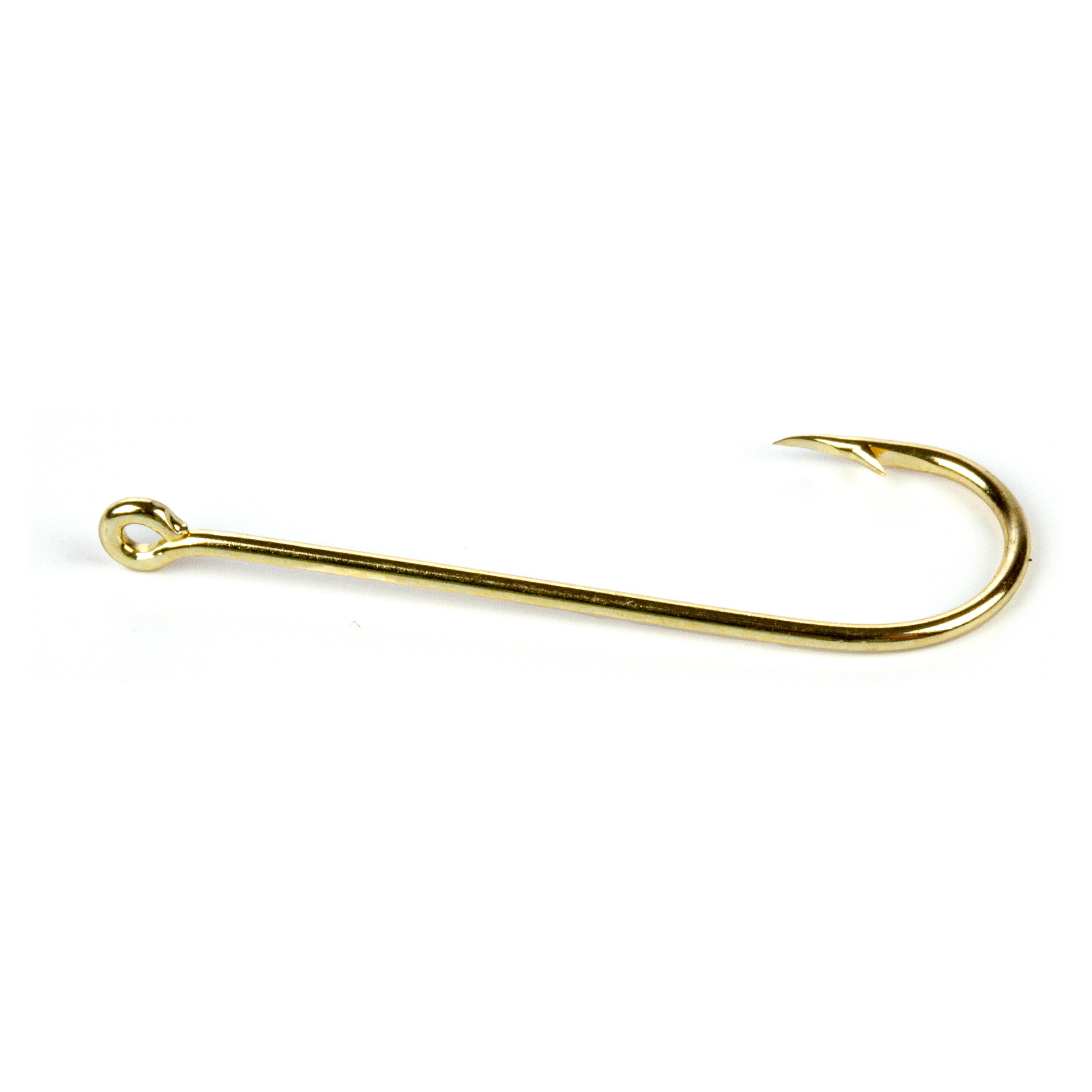 Ozark Trail Gold Aberdeen Light Wire Fishing Hooks Size 1 - 15 Pack