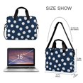 thumbnail image 3 of FORMRS 16" Laptop Bag Carrying Sleeve Case with Handle Travel Shoulder Briefcase, Navy Blue Baseball Pattern, 3 of 8