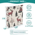 thumbnail image 3 of FORMRS 3 Ring Binder 1.5 inch with Pockets Set of 2 Clip Board 200 Sheets Capacity, Beige Christmas Plaid, 3 of 8