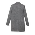 thumbnail image 3 of Daeful Manteau Col Rabattu Veste Manches Longues Femme Chaud Décontracté Pied-de-Poule Pardessus Gris TG, 3 of 7