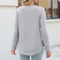thumbnail image 3 of 2024 Women Winter Fall Tops Shirts Womens Oversized Crewneck Sweatshirts Long Sleeve Color Block Tee Shirts Casual Tops, 3 of 3