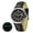 Black Yellow, variant on Men's Automatic Watch, Leather Strap Mechanical Watch with Date, Super Luminous, Sapphire Crystal, 10ATM Waterproof, Fashion Casual Wristwatch for Men (Red)