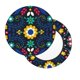 thumbnail image 2 of Disketp Colorful Mexican Flower Funda Redonda para Taburete, Funda de Cojín para Silla de Bar Suave y Elástica-12 inch, 2 of 7