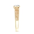 thumbnail image 3 of Certifie Heart Lab Grown Diamond Art Deco Ring, EF-VS Quality, Half Carat - Ready to Gift, 10K Yellow Gold, US 11.00, 3 of 8