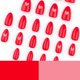 thumbnail image 5 of Uñas postizas, uñas postizas, regalos para mujeres, diseño de corazones rojos para San Valentín, 24 puntas de uñas, uñas postizas, parches para uñas, parches para uñas., 5 of 5