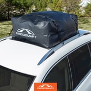 CARGOSMART CargoSmart Soft Sided Car Top Cargo Bag, 38”x38”x18” – Adds up to 15 Cubic Feet of Storage – Easily Mounts to Vehicle’s Roof Rack or Roof Top Basket – Heavy-Duty Vinyl, Black
