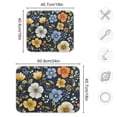 thumbnail image 5 of Yayeee Dish Drying Mat for Kitchen Counter Ultra Absorbent Easy Clean Pad 24x18", Navy Floral Pattern, 5 of 7