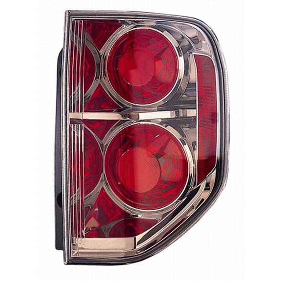 KAI New CAPA Certified Standard Replacement Passenger Side Tail Light Lens And Housing, Fits 2006-2008 Honda Pilot