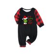 thumbnail image 2 of Conjuntos de pijamas navideños familiares a juego Grinch 2024, pijama de Grinch con parte superior y pantalones de pijama a cuadros, pijama de Grinch para niños y adultos para la familia, 3 Meses, 2 of 4