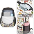 thumbnail image 4 of Tractor and Barns White Pattern 17" School Backpacks for Teens,Waterproof Oxford Fabric,S-Shape Padded Straps for School,Travel,Hiking,Camping, 4 of 6