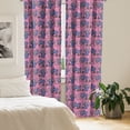 thumbnail image 2 of Ambesonne Gaming Curtains, Cabled Joystick Illustration, Pair of 28"x95", Pink Violet Blue, 2 of 5