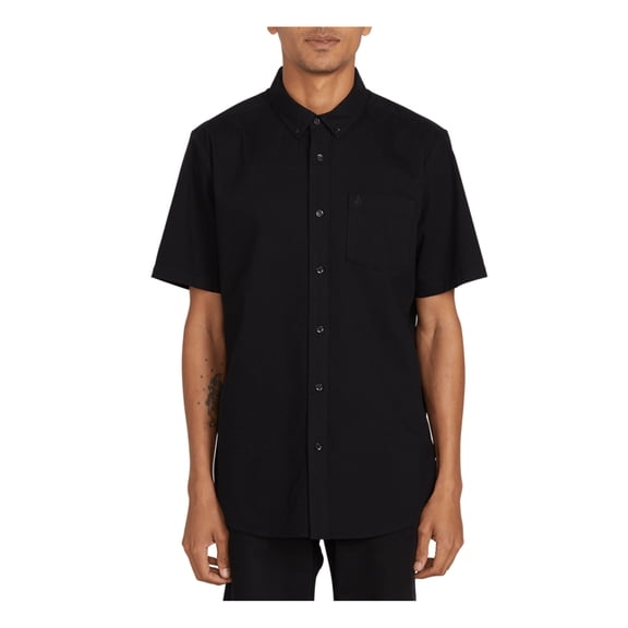 Everett Oxford Short Sleeve Shirt [New Black]