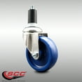 thumbnail image 2 of 4 Inch 316SS Solid Polyurethane Wheel Swivel 1-3/8 Inch Expanding Stem Caster, 2 of 2