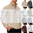 thumbnail image 3 of Men's Quarter Zip Sweater Textured Knit Business Casual Pullover, 3 of 5