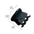 thumbnail image 3 of PONPRNGY 1PCS Mini Hair Claw Clips, Bangs Strong Grip Multifunction Clamp Clips (Black), 3 of 7