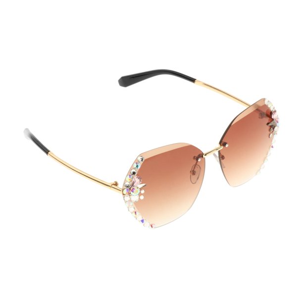 anteojos terre mujer, vidrio brillante, lente cortada, protección 400, anteojos terre marrón Yuyangstore gafas de sol de gran tamaño