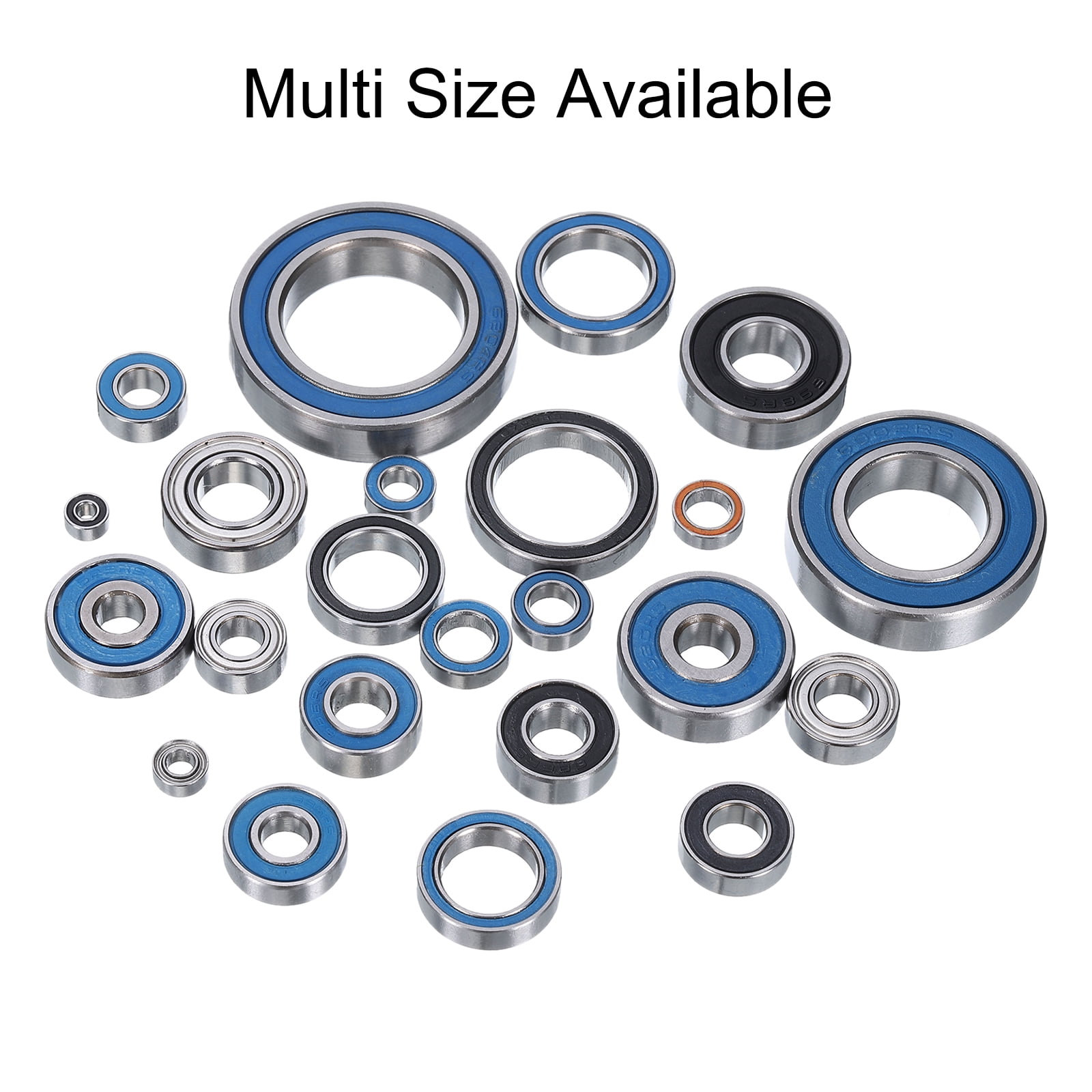 Uxcell 15Pcs 6804-2RS Miniature Ball Bearings 20x32x7mm Double Sealed Bearings, Blue