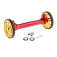 thumbnail image 2 of Bicicleta plegable duradera, fácil de plegar, ruedas de transporte, varilla de extensión Oro rojo, 2 of 9