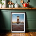 thumbnail image 6 of The Waterfront Clock Tower - Peoria Illinois Photography Black Framed Wall Art Print 24 x 36 inches, 6 of 8