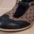 thumbnail image 5 of Viluyesy Women's Mary Jane Pumps Chunky Heel T Strap Block Heel Slip On Comfortable Dress Casual Work Shoes Black Size 6, 5 of 9