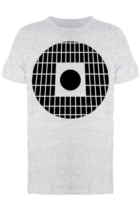 Solid Square Over Grid Circle Tee Men's -Image by Shutterstock