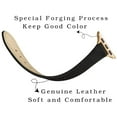 thumbnail image 5 of ALMNVO Slim Soft Genuine Leather Strap for Apple Watch Bands 40mm 41mm 38mm 44mm 45mm 42mm 49mm Women Men, Fashion Narrow Thin Calfskin Replacement Wristbands for iWatch Series Ultra 8 7 SE 6 5 4 3 2, 5 of 10