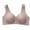 Purple, variant on WCMZJ Daisy Bras for Older Women Plus Size No Underwire Front Closure Comfort Senior Wireless Snap Closing Bra