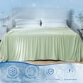 thumbnail image 3 of PHF Double Cooling Blanket for Hot Sleepers King Size, Arc-Chill Q-Max>0.5 with Double Cooling, Summer Blanket Absorbs Heat to Keep Cool All Night (Green, 108"x90"), 3 of 8